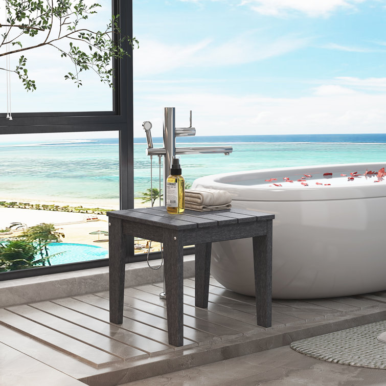 American Eco Living 18'' W Manufactured Wood Shower Bench Wayfair